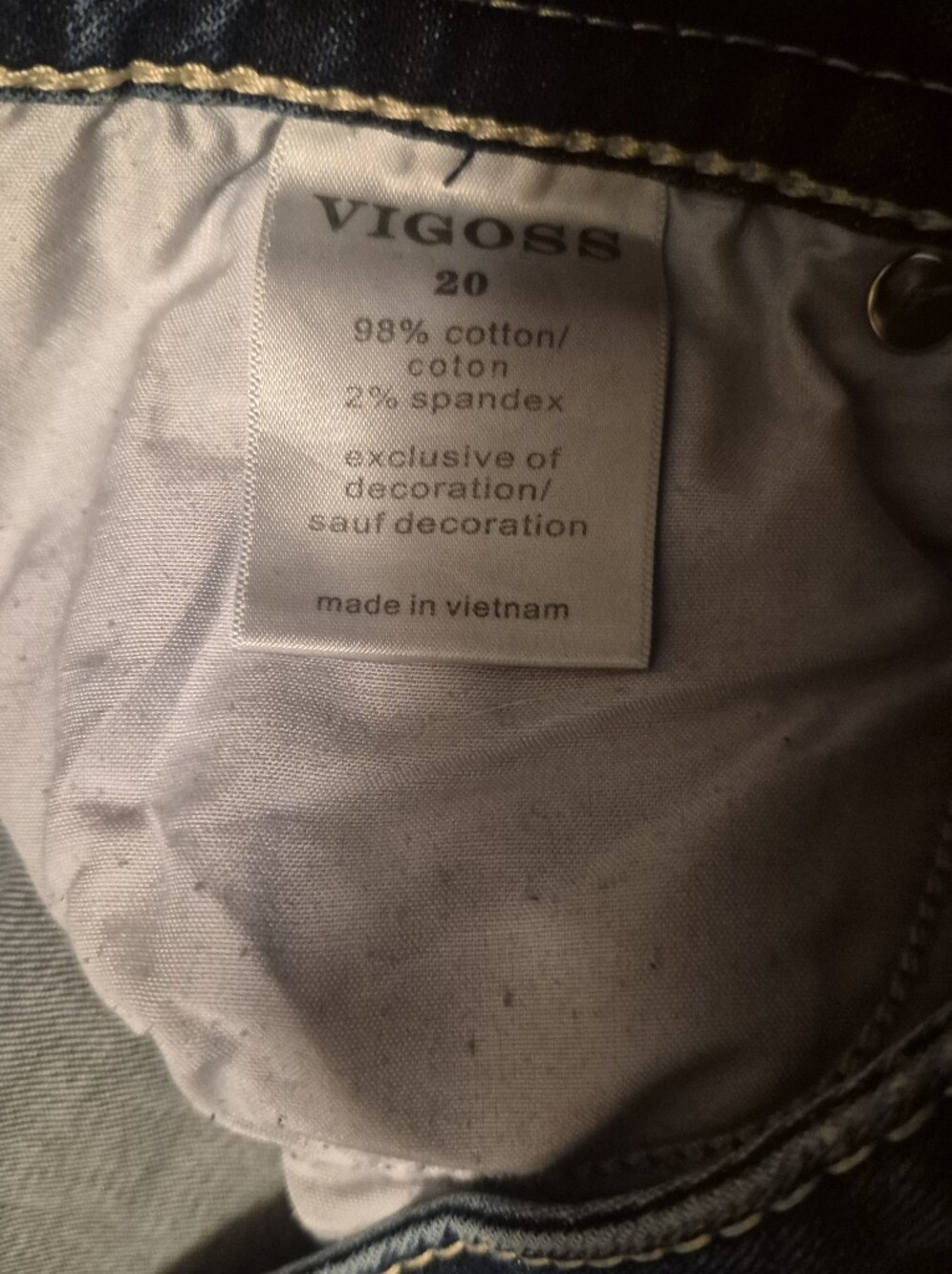 Vigoss Women's Blue Bootcut Jeans with Faded Knees - Picture 9 of 9